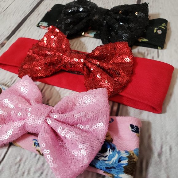 Bundle of Big Bow Headbands - Picture 3 of 8